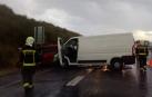 Tres heridos en un accidente de tráfico en la AP15, a la altura de Esquíroz