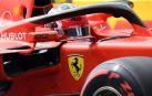 Charles Leclerc, a bordo de su Ferrari en la clasificación en Monza.