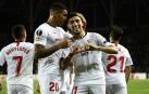 El Sevilla presenta credenciales con goles de Chicharito, Munir y Óliver