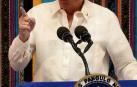 Un reptil interrumpe el discurso del presidente de Filipinas