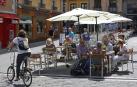 Aranzadi plantea revisar las tasas de las terrazas de los bares en Pamplona
