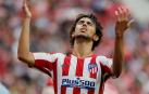 Reacción de Joao Félix, jugador del Atlético de Madrid, durante el encuentro.