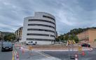 La rotonda de Renolit canaliza desde la semana pasada el acceso de los vehículos a Estella.