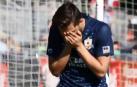 Darek Formella rompe a llorar tras anotar su tanto.