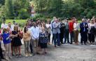 Asistentes al homenaje al cabo de la Guardia Civil Juan Carlos Beiro, asesinado por ETA hace 17 años
