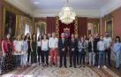 Pamplona reconoce a los medallistas navarros en el Campeonato de Atletismo