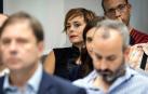 Foto de Amaia Izko, durante la elección del presidente de la MCP.