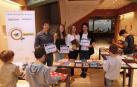Eduardo Alonso (Cruz Roja), Andrea Itarte (ANAIF), Dalila Neri (Livros) y Begoña Cantero (Bisila), ayer.