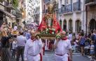 Todas las fotos de la salida de la Comparsa de Gigantes y Cabezudos en San Fermín Txikito.
