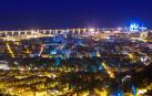 Vista nocturna de Santa Cruz de Tenerife.