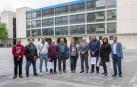 Estudiantes y profesores egipcios y marroquíes posan en el campus de Arrosadia de la UPNA con Susana Irisarri (5.ª a la dcha)