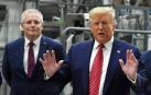 Donald Trump y el primer ministro australiano, Scott Morrison.