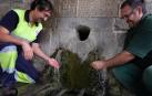 Una fuga secó la fuente de Berriozar