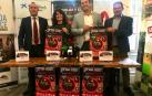 De izquierda a derecha: Pablo Adoño de CaixaBank, Natalia Ecay de la Junta de la Asociación de Hostelería y Turismo de Navarra; David Palacios, Presidente del Consejo Regulador de la D.O. Vinos Navarra y Santiago Enciso, Presidente de la Cooperativa de Hostelería de Navarra.