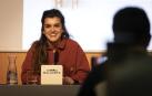 Amaia Romero, durante la rueda de prensa celebrada en Baluarte.