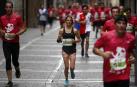 El centro de Pamplona ha sido el escenario de la VI Carrera Solidaria Navarra por ANFAS que impulsa cada año Laboral Kutxa y que en esta edición ha recaudado entre 15.000 y 16.000 euros.