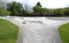 Grietas y baches en el skatepark de Antoniutti