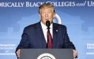 Trump, en una conferencia universitaria.