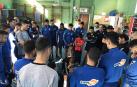 El primer equipo masculino y femenino recibe formación en maniobras de reanimación
