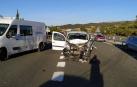 Reabierta la A-12 tras un accidente con tres heridos en Villatuerta