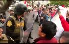 Protestas en Lima contra la decisión del presidente peruano de disolver el Congreso