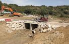 El vado provisional en el puente de Sánsoain.