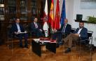 Toquero y Ciriza hablan sobre el Tren de Altas Prestaciones y el Canal de Navarra