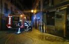 Un incendio provoca daños materiales en un bar de la calle Mayor de Tafalla