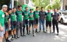El equipo que consiguió la victoria en la Vuelta a Navarra con Jefferson Cepeda.