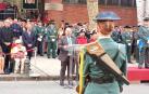 El delegado del Gobierno en Navarra, José Luis Arasti, interviene en el acto de celebración de la festividad de la Guardia Civil en Pamplona