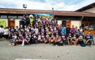 La cuarta edición de la carrera de montaña de ayer en Aoiz contó con la ayuda de un centenar de voluntarios, un apoyo e implicación que la organización quiso destacar y agradecer.
