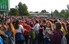 Estudiantes en el Campus de Bellaterra tras conocer el fallo de los presos catalanes.