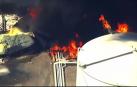 Impresionante incendio en una refinería en California