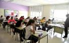Alumnado del IES Marqués de Villena durante una jornada lectiva.