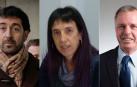 Ignacio Nagore (Obras Públicas), Álvaro Baraibar (Paz y Convivencia) y Mertxe Leránoz (Igualdad), los tres nuevos perceptores de cesantías.
