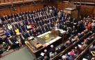 El pleno del Parlamento británico, este sábado.