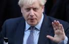 Boris Johnson, antes de dirigirse al Parlamento británico.