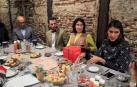 En la imagen, el presidente de la Asociación de Cradores de Moda (ACME), Modesto Lomba; Luis Torres, de Bowley, y Valentina Suárez y Margarita Ruyra, fundadoras de Es Fascinante (i a d); durante el desayuno "60 minutos de moda con EFE Estilo".