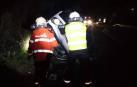 Heridos los ocupante de un coche tras accidentarse en la NA-121