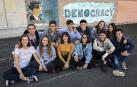 Alumnado del IES Barañáin durante una jornada lectiva.