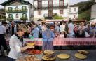 Uno de los puestos de la feria donde se prepararon los talos.