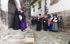 Simulación de la despedida que hacían las 'golondrinas' antes de cruzar hacia Francia.
