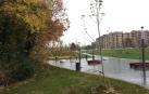 De la glorieta de la avenida de Zaragoza con la calle Sadar parte la prolongación de este tramo, una vía con dos calzadas con aparcamientos laterales separadas por una mediana