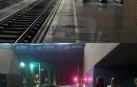 Un coche circula por error por una vía de tren hasta Santa Justa (Sevilla)