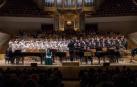 Ocho minutos de aplausos para el Orfeón Pamplonés en el Auditorio Nacional