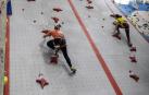 Fotos de las pruebas de velocidad en la disputa del Campeonato de España de Escalada que se celebra en Rocópolis