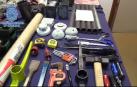 Espectacular el arsenal de herramientas intervenidas por la Policía a una banda de butroneros en Madrid
