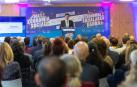 El presidente de Confederación Empresarial de Economía Social de Navarra, Ignacio Ugalde, durante su discurso en el Día de la Economía Social