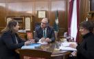 Maya recibe a la representante de UNICEF en El Salvador y a la directora en Navarra