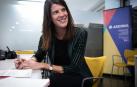 Ruth Beitia, durante la entrevista con Diario de Navarra, ayer por la mañana en Civican.